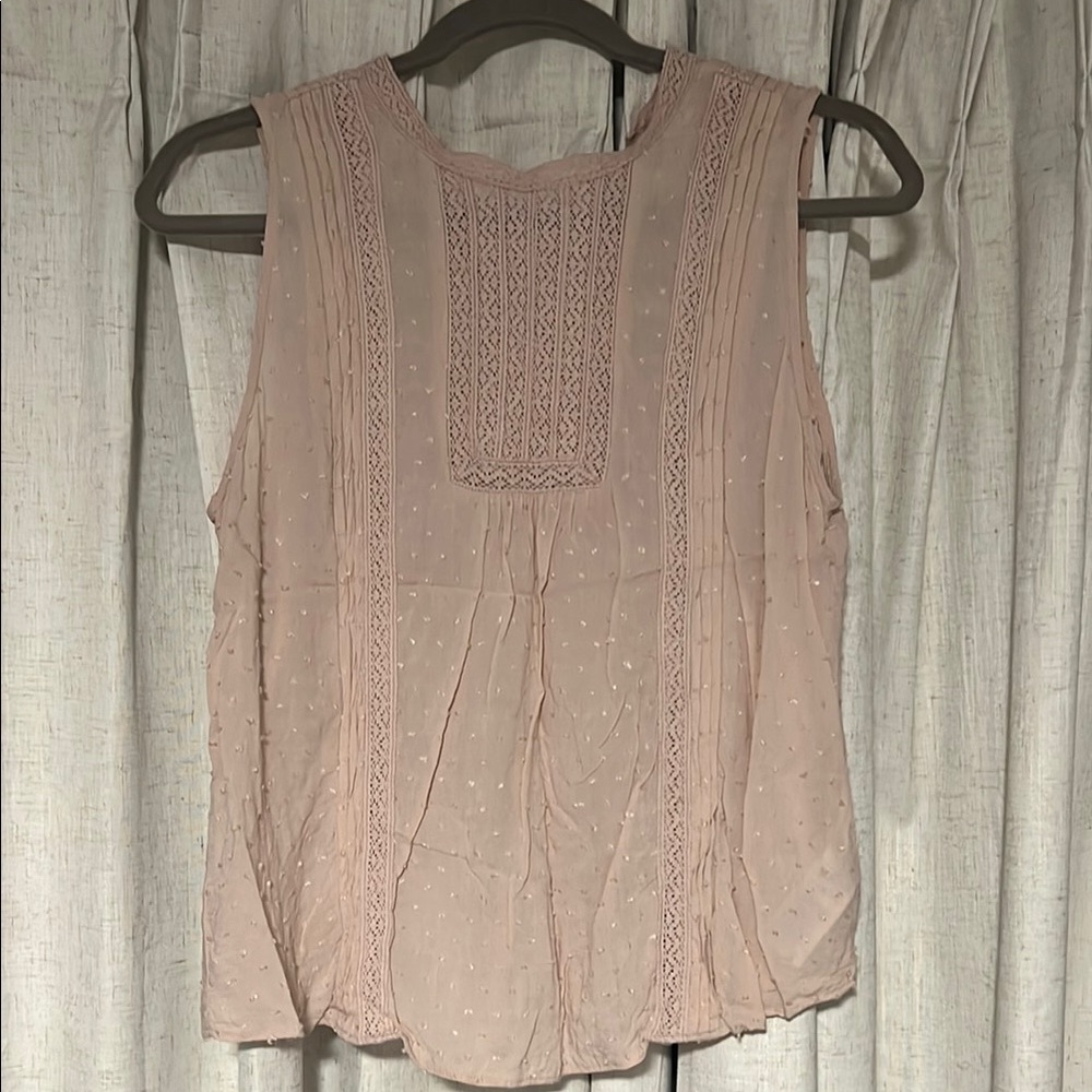 Women's Pink Sleeveless Top